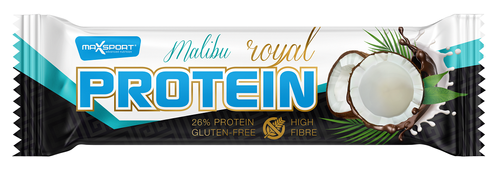 Baton proteinowy z kokosem w mlecznej czekoladzie bezglutenowy 60 g - Maxsport