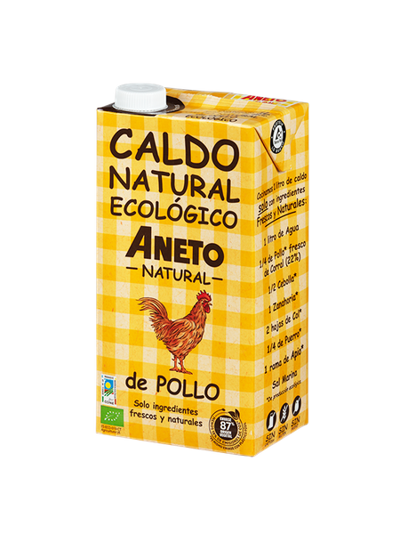 Bulion z kurczaka w płynie bezglutenowy 1 l - Aneto Natural (EKO)