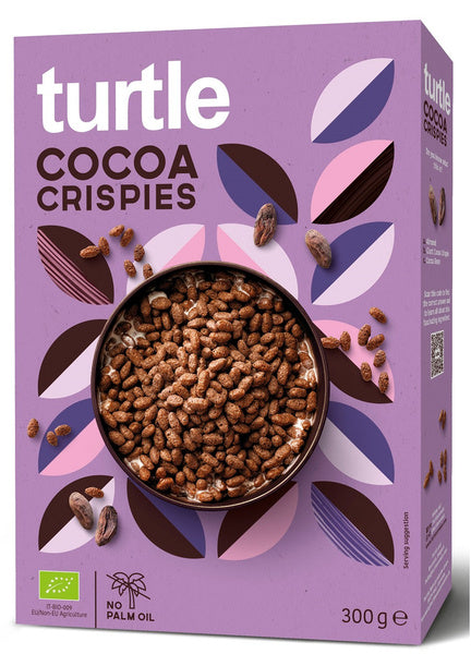 Chrupki ryżowe kakaowe 300 g - Turtle (EKO)