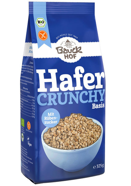 Crunchy owsiane waniliowe bezglutenowe 325 g - Bauck Hof (EKO)