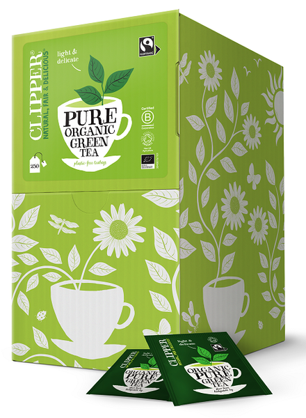 Herbata zielona fair trade 250 szt. 500 g - Clipper (EKO)