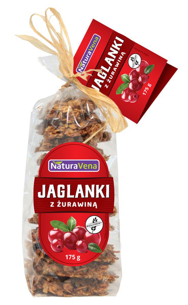 Jaglanki z żurawiną 175 g - NaturaVena
