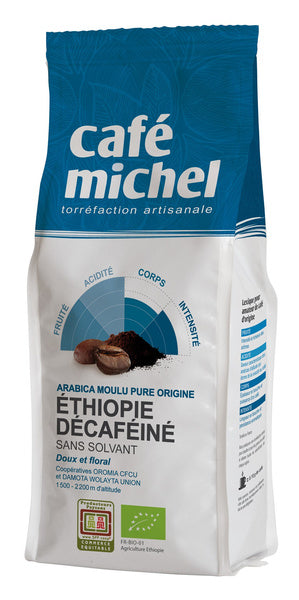 Kawa mielona bezkofeinowa arabica 100 % etiopia fair trade 250 g - Cafe Michel (EKO)