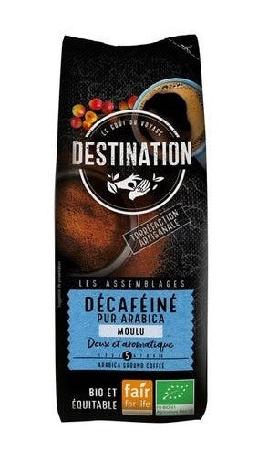 Kawa mielona bezkofeinowa arabica 100 % fair for life 250 g - Destination (EKO)