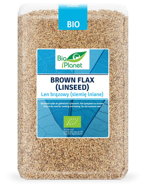 Len brązowy siemię lniane 2 kg - Bio Planet (EKO)