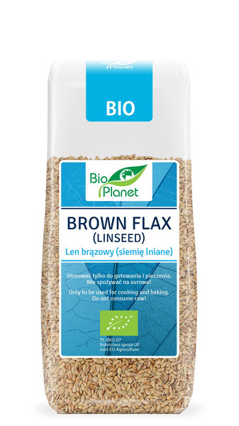 Len brązowy siemię lniane 200 g - Bio Planet (EKO)