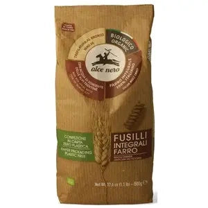 Makaron fusilli z płaskurki razowy 500 g - Alce Nero (EKO)