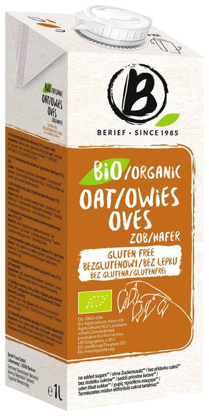Napój owsiany bezglutenowy 1 l - Berief (EKO)
