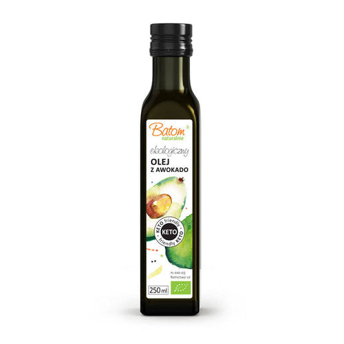 Olej z awokado tłoczony na zimno KETO 250 ml - Batom (EKO)