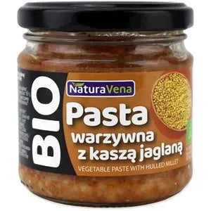 Pasta warzywna z kaszą jaglaną  185 g - Naturavena (EKO)