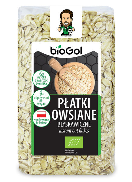 Płatki owsiane błyskawiczne 300 g - Biogol (EKO)