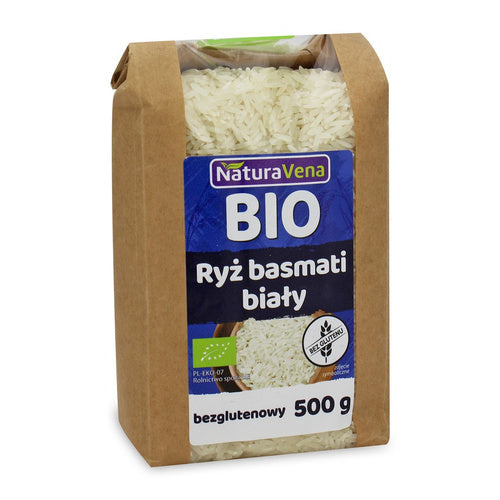Ryż basmati biały bezglutenowy 500 g - Naturavena (EKO)