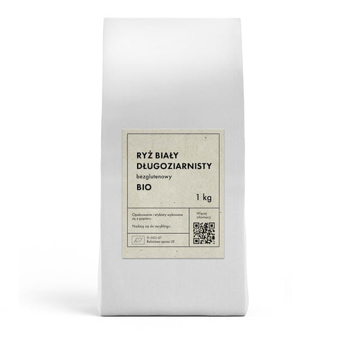 Ryż biały długoziarnisty bezglutenowy 1 kg - The Planet (EKO)