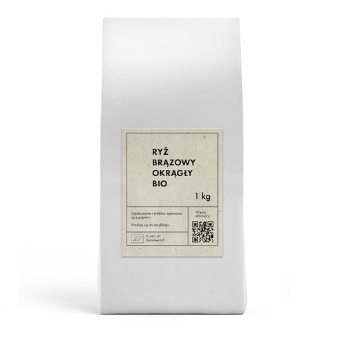 Ryż brązowy okrągły 1 kg - The Planet (EKO)