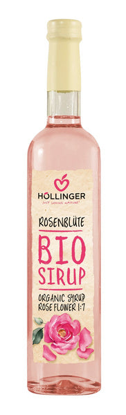 Syrop różany o smaku różanym 500 ml - Hollinger (EKO)