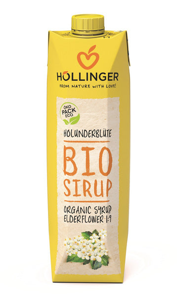 Syrop z kwiatów czarnego bzu 1 l - Hollinger (EKO)