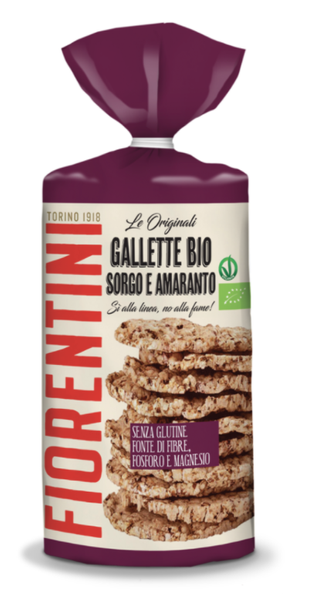 Wafle z sorgo i amarantusa bezglutenowe 120 g - Fiorentini (EKO)