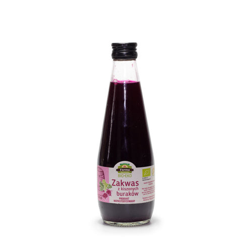 Zakwas z kiszonych buraków bezglutenowy 300 ml - Farma Świętokrzyska (EKO)